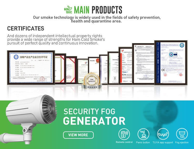 Fogvelex solid dry fog security system manufacturing facility
